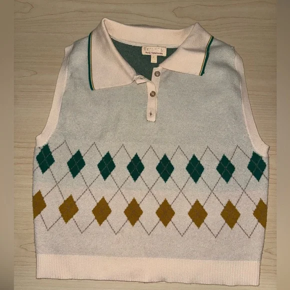 Sage & Oak Argyle Sweater - Picture 1 of 4